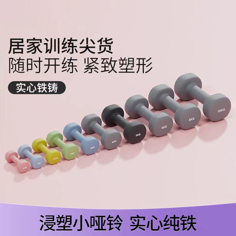Sports Equipment At Home - 3kg 여성용 덤벨 세트 컬러풀한 체육관