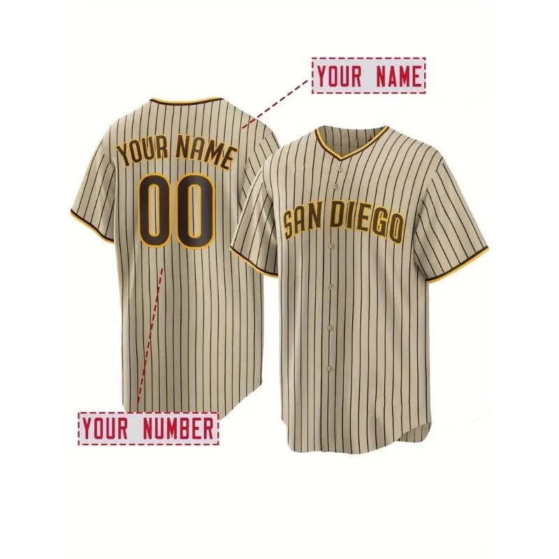 Sports Equipment Jersey - 사용자 정의 이름 및 번호 남자