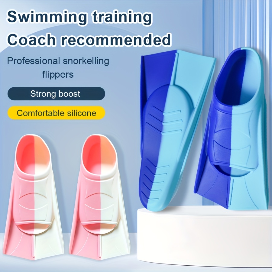 Swim Fin Short Blade - 실리콘 수영 오리발 풀풋 포켓 플로팅