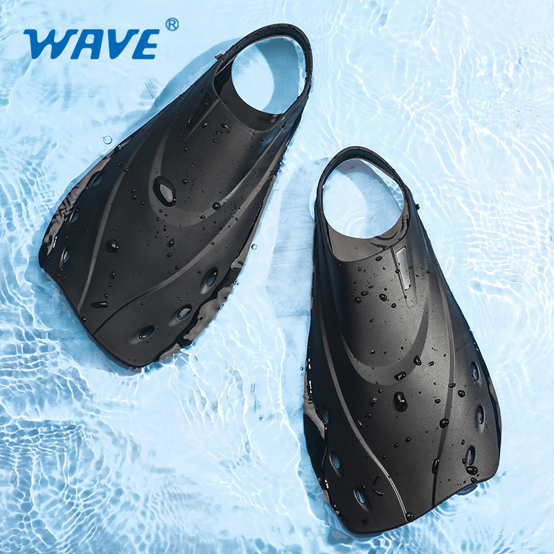 Swim Fin Short Blade - WAVE 성인 수영 발 덮힌 다이빙