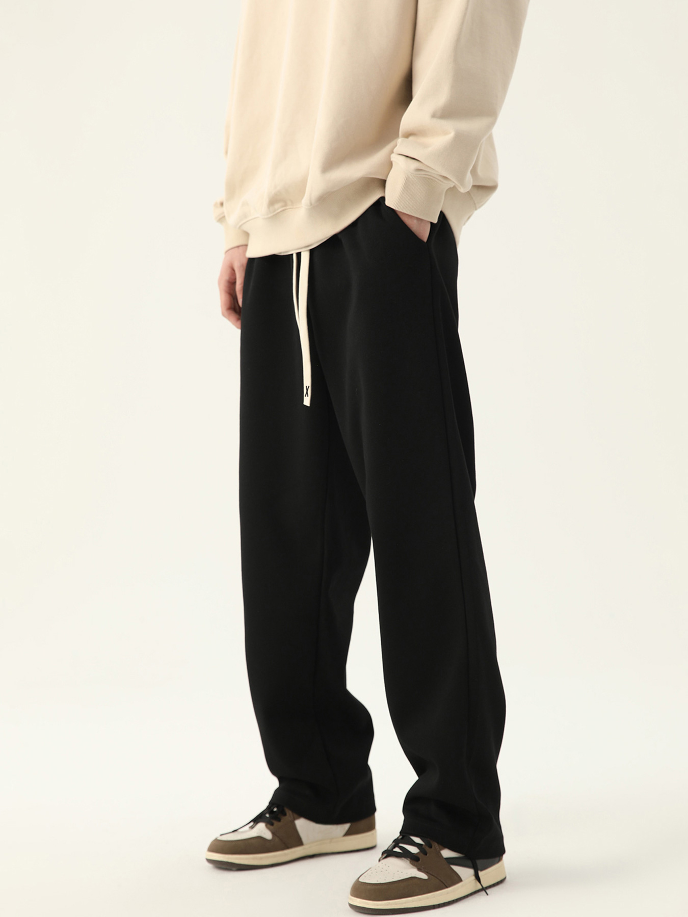 Sports Equipment Jersey - 남성용 캐주얼 스포츠 바지, 단색 루즈핏