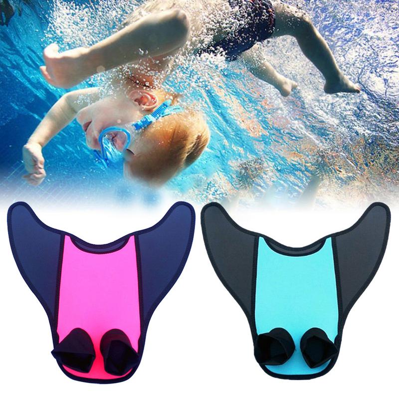 Swim Fin Short Blade - 수영 훈련 더블 발 지느러미 짧은