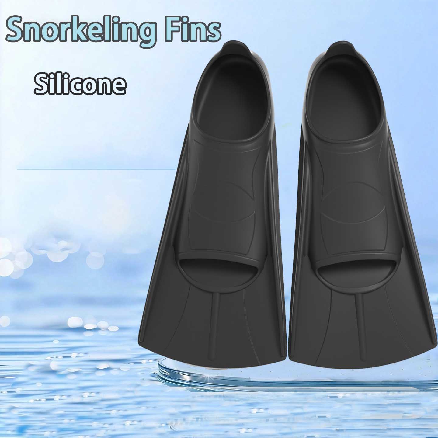 Swim Fin Short Blade - 수영용 실리콘 핀 여성 남성용 전문