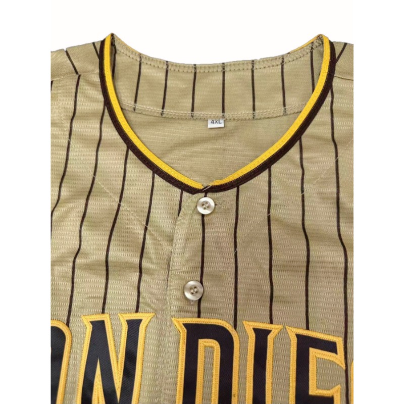 사용자 정의 이름 및 번호 남자 자수 야구 저지 샌디에 - Sports Equipment Jersey 리뷰 및 가격