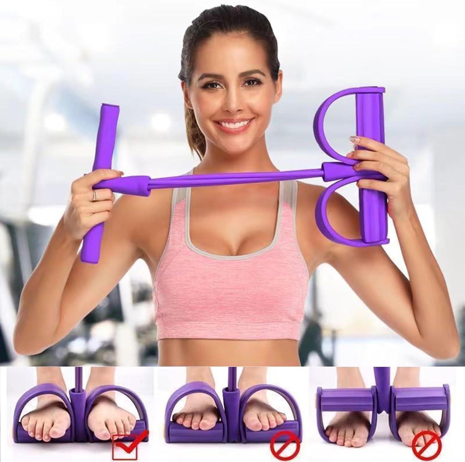 21피스 피트니스 저항 밴드-6튜브 페달 발목 풀러,  - Sports Equipment At Home 리뷰 및 가격
