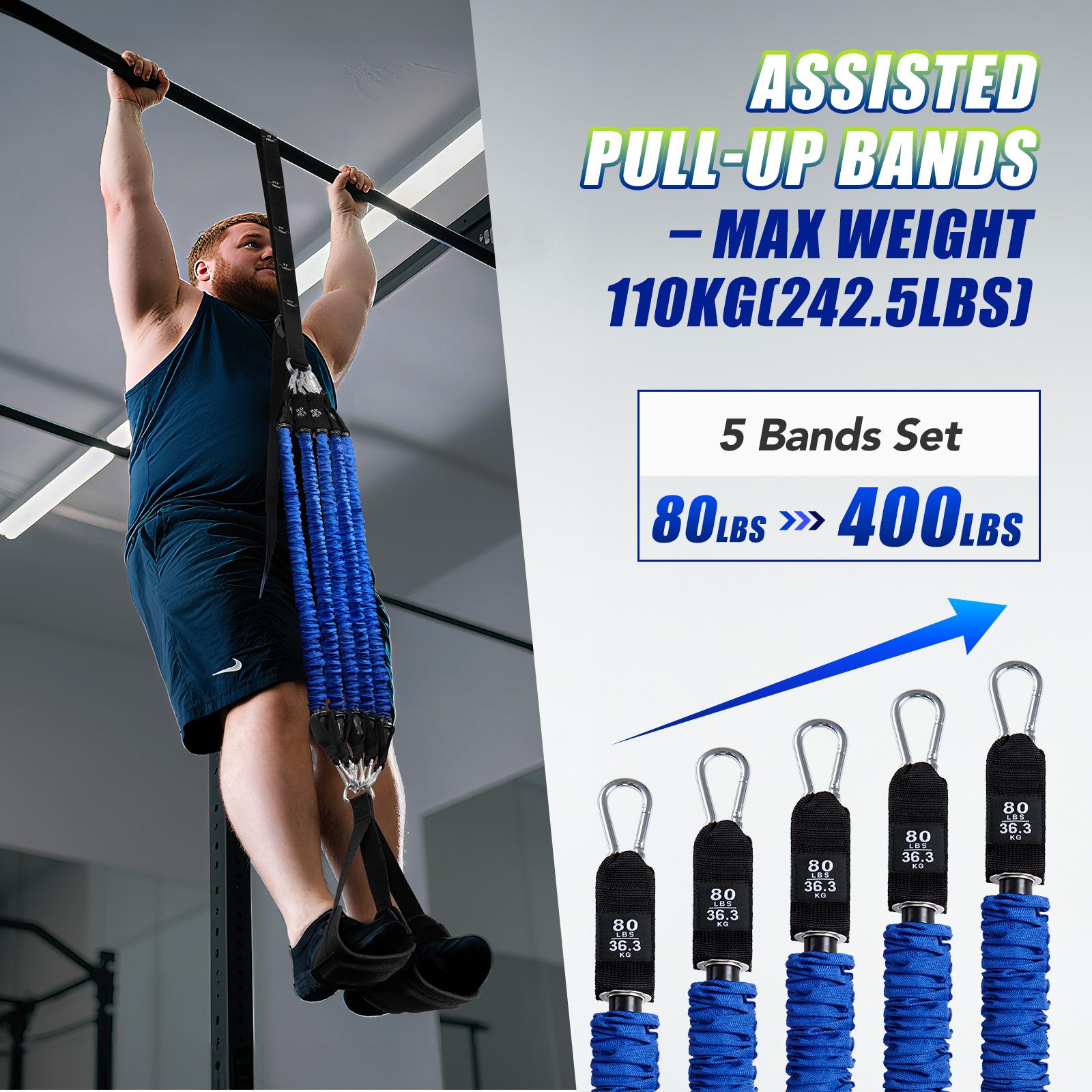 헤비 듀티 풀업 어시스트 밴드 세트 4x80lbs 조절 - Sports Equipment At Home 리뷰 및 가격