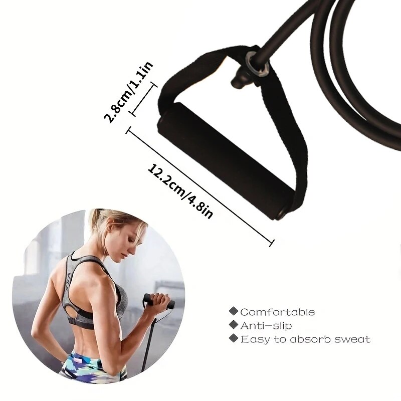 손잡이가 있는 저항 밴드, 운동 밴드, 남성용 여성용  - Sports Equipment At Home 리뷰 및 가격