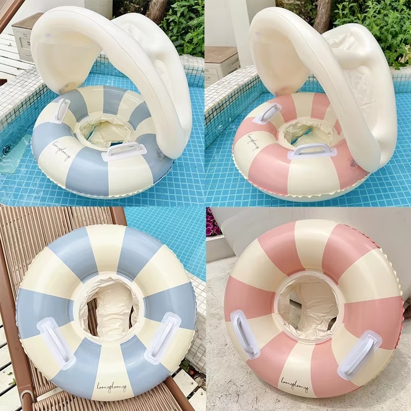 아기 수영 링, 캐노피 차양 손잡이가 있는 여름용 풍선 - Pull Buoy Swimming 리뷰 및 가격