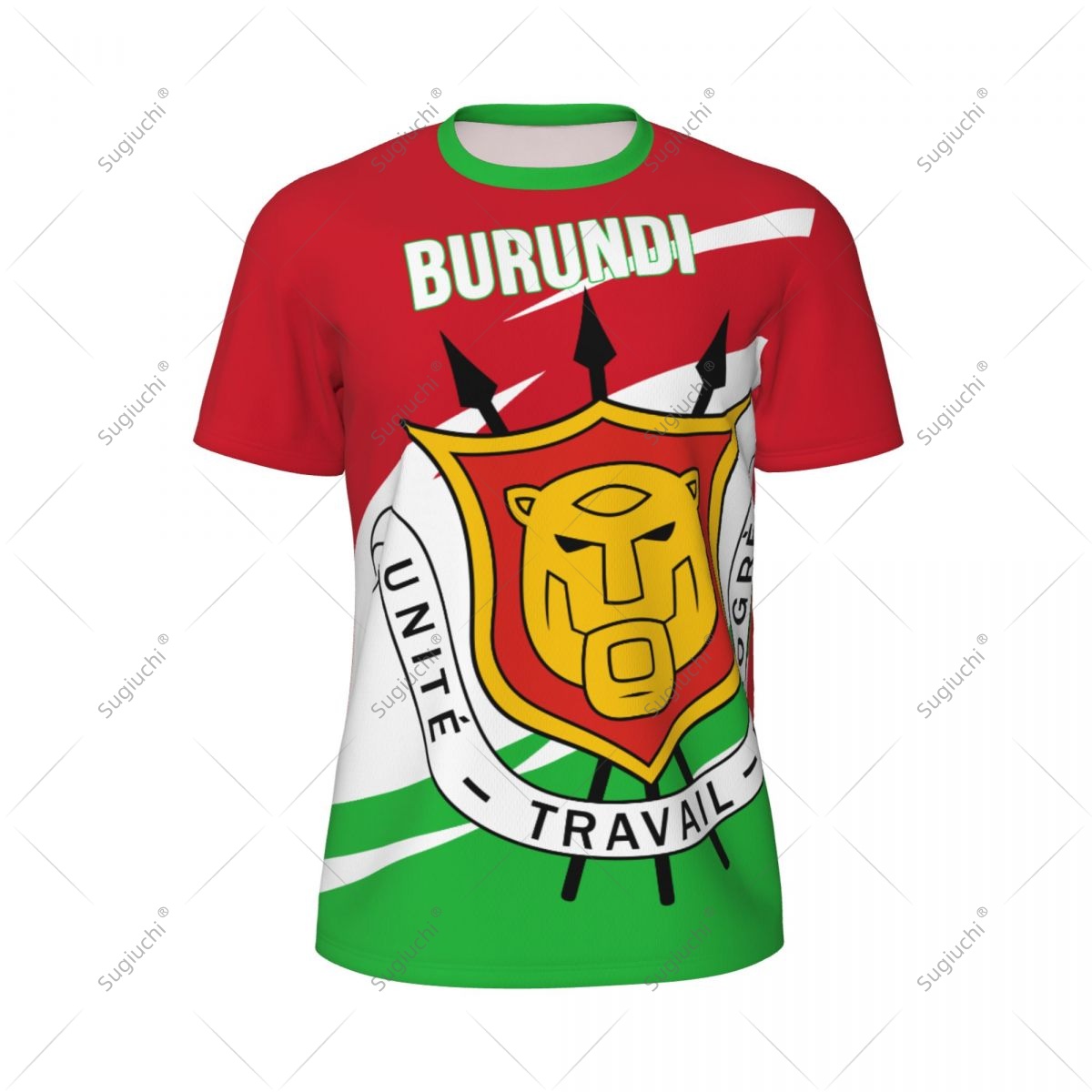 부룬디 국기 남성 스포츠 티셔츠 여성 티셔츠 축구 축구 - Sports Equipment Jersey 리뷰 및 가격