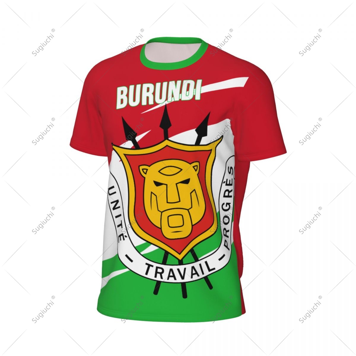 부룬디 국기 남성 스포츠 티셔츠 여성 티셔츠 축구 축구 - Sports Equipment Jersey 리뷰 및 가격