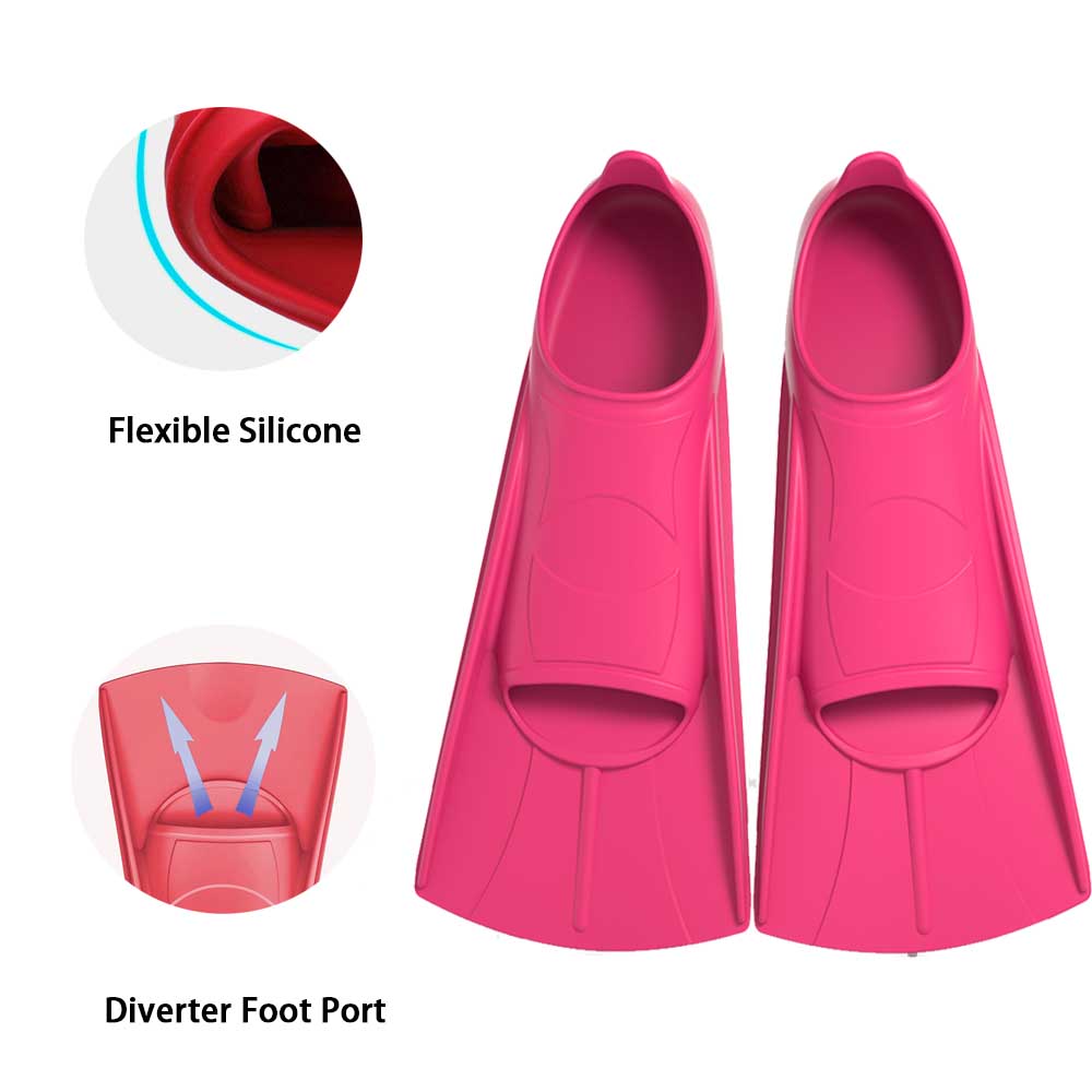 수영용 실리콘 핀 여성 남성용 전문 플라스틱 다이빙 핀 - Swim Fin Short Blade 리뷰 및 가격