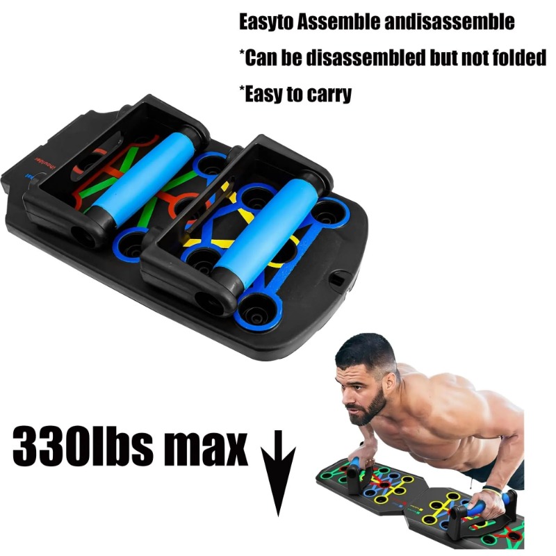 저항 밴드가 있는 접이식 푸시업 보드, 다기능 푸시업  - Sports Equipment At Home 리뷰 및 가격